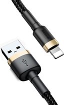 Baseus 1 meter USB Naar Apple Lightning Kabel   iPhone oplader kabel geschikt voor Apple iPhone 6,7,8,X,XS,XR,11,12,13,Mini,Pro Max- iPhone kabel - iPhone oplaadkabel - iPhone ligh