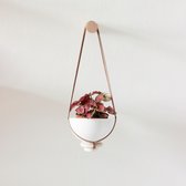 Mini Hanging Planter - Loop Living - Met Pot - Burgundy