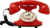 Opis FunkyFon RETRO telefoons - met draaischijf - rood