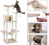 Multi-Level Toren Voor Katten - Met Speelballetje - Kattenmand - Krabpaal - Kattenhuis