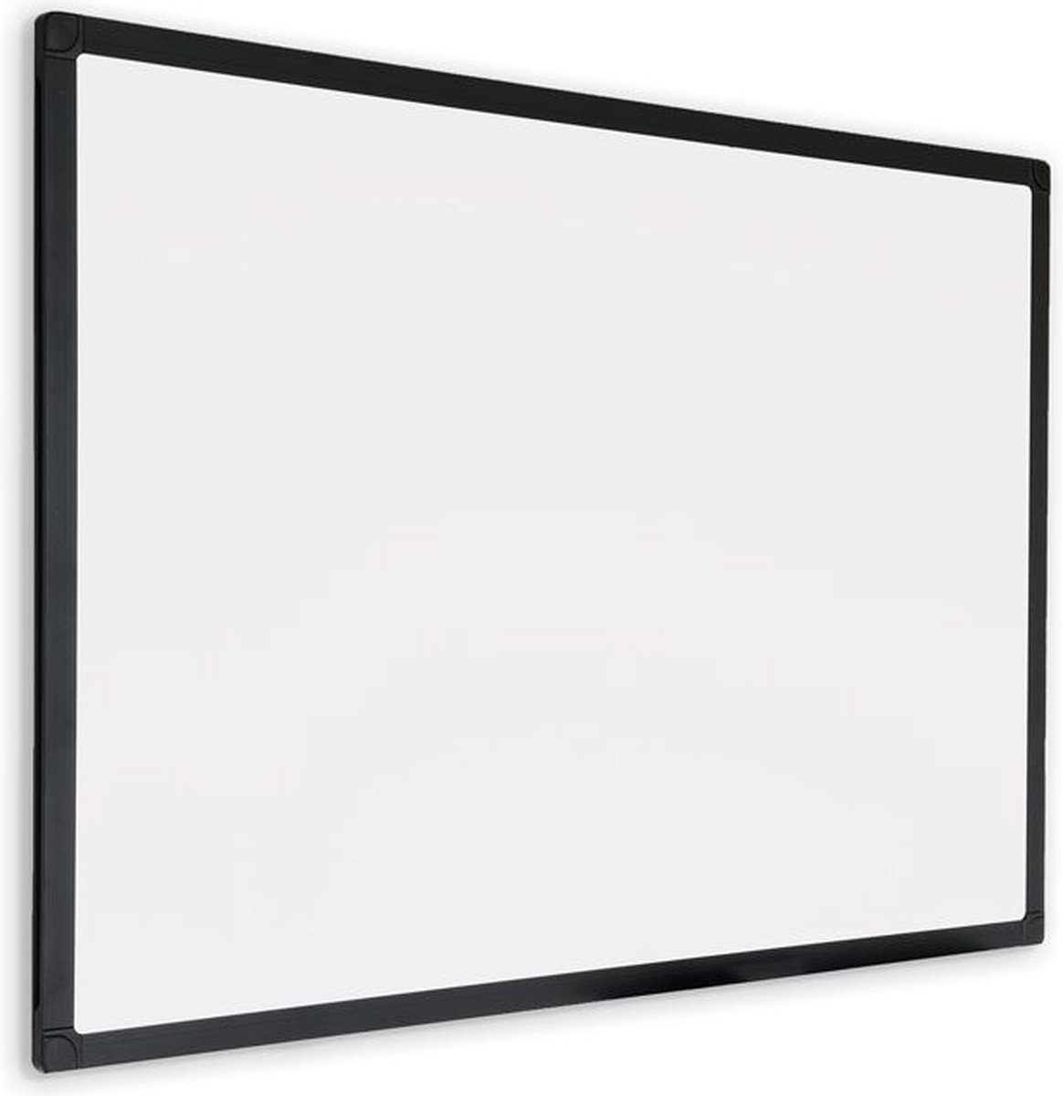 Panneau d'affichage magnétique en verre peint noir 90x120 cm