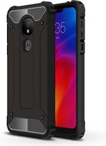 Motorola Moto G7 Power Hoesje - Mobigear - Outdoor Serie - Hard Kunststof Backcover - Zwart - Hoesje Geschikt Voor Motorola Moto G7 Power