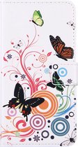 Apple iPhone 8 Plus Hoesje - Mobigear - Design Serie - Kunstlederen Bookcase - Butterfly - Hoesje Geschikt Voor Apple iPhone 8 Plus