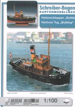 bouwplaat / modelbouw in karton Schepen : Havensleepboot Bulldog, schaal 1:100