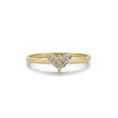 2bs jewelry dames ring, diamanten ring, gouden ring, 14k goud, SI