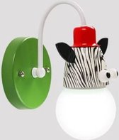 Wandlamp kinderkamer zebra - Wandlamp slaapkamer - Wandlamp binnen - Wandlamp babykamer