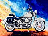 Diamond Painting - Motor - Harley - 40x50 cm - Vierkante Steentjes - Diverse - Volwassenen - Hobby - Cadeau - Moederdag - Kado