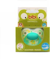 Bibi Happiness fopspeen Favourites 16 maanden plus -  Optimale pasvorm, bijtbestendig, Zintuigelijke stimulatie, Voorkomt huid irritatie, Bibi Speen - Dental Speen - Baby - 16+ mnd