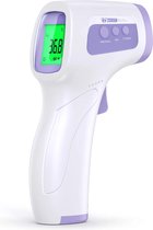Contactloze thermometer infrarood voor lichaam en oppervlak - klinische thermometer, medische voorhoofd koortsthermometer - digitaal temperatuurmeetapparaat - oppervlaktethermometer - nauwkeu