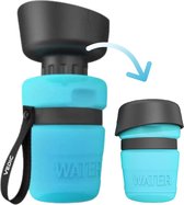 VEDIC® - Honden drinkfles blauw - Lekvrije Waterfles - Bidon - BPA Vrij - Voor onderweg - 520ML
