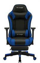 BlitzWolf® BW-GC5 - Gaming Stoel - Ergonomische Gamestoel - Compleet Verstelbaar - Zwart/ Blauw