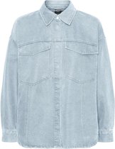 Vero Moda Blouse Vmpaloma Ls Oversized Shirt Ga Noos 10258236 Light Blue Denim Dames Maat - L