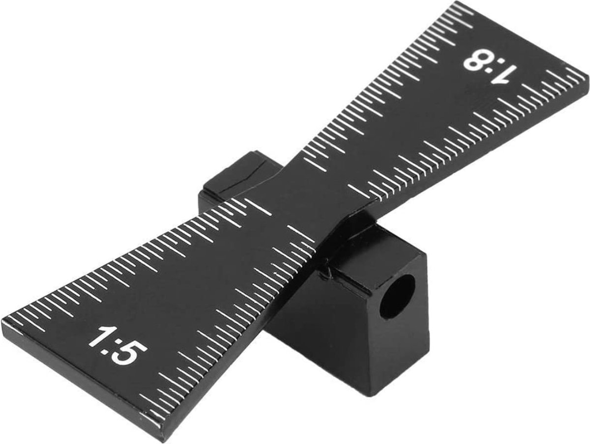 DODOWIN Aansluitbare contourmeter 3 maat, laminaatvloer profiel markering gereedschap, houtbewerking tegels sjabloon timmerman scribe gadgets, jubileumgeschenken voor hem man, mannen verjaardagscadeau