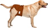 Loopsheidbroekje hond - bruin - maat XXL - voor grote teefjes - herbruikbaar - hondenbroekje - hondenluier - loopsheid - ongesteldheid - Heupomvang 69-80 cm - milieuvriendelijk - v