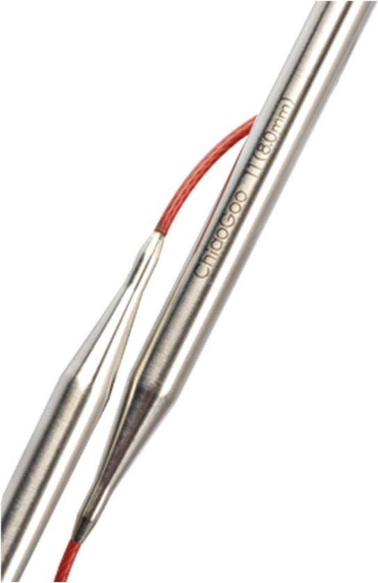 ChiaoGoo RED lace rondbreinaalden 80cm vaste kabel 2.25 mm - ChiaoGoo