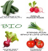 BIO Zaden Set - Top 5 Bio Groentezaden Zakjes voor Biologische en Gezonde Gewassen