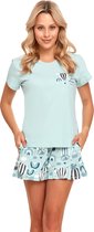 Doctor Nap Katoenen Pyjama Dames Volwassenen Balloons Pool Blue PM.4420 S