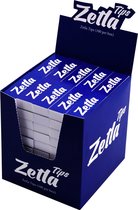 Filter Tips Zetla | 100 x 50 tips (Blauw) | Filter tip voor Lange vloei | Filter tip voor shag