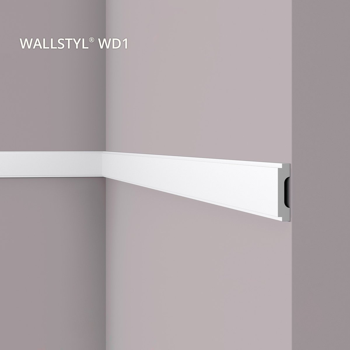 Wandlijst NMC WD1 WALLSTYL Noel Marquet Sierlijst Lijstwerk modern design wit 2 m