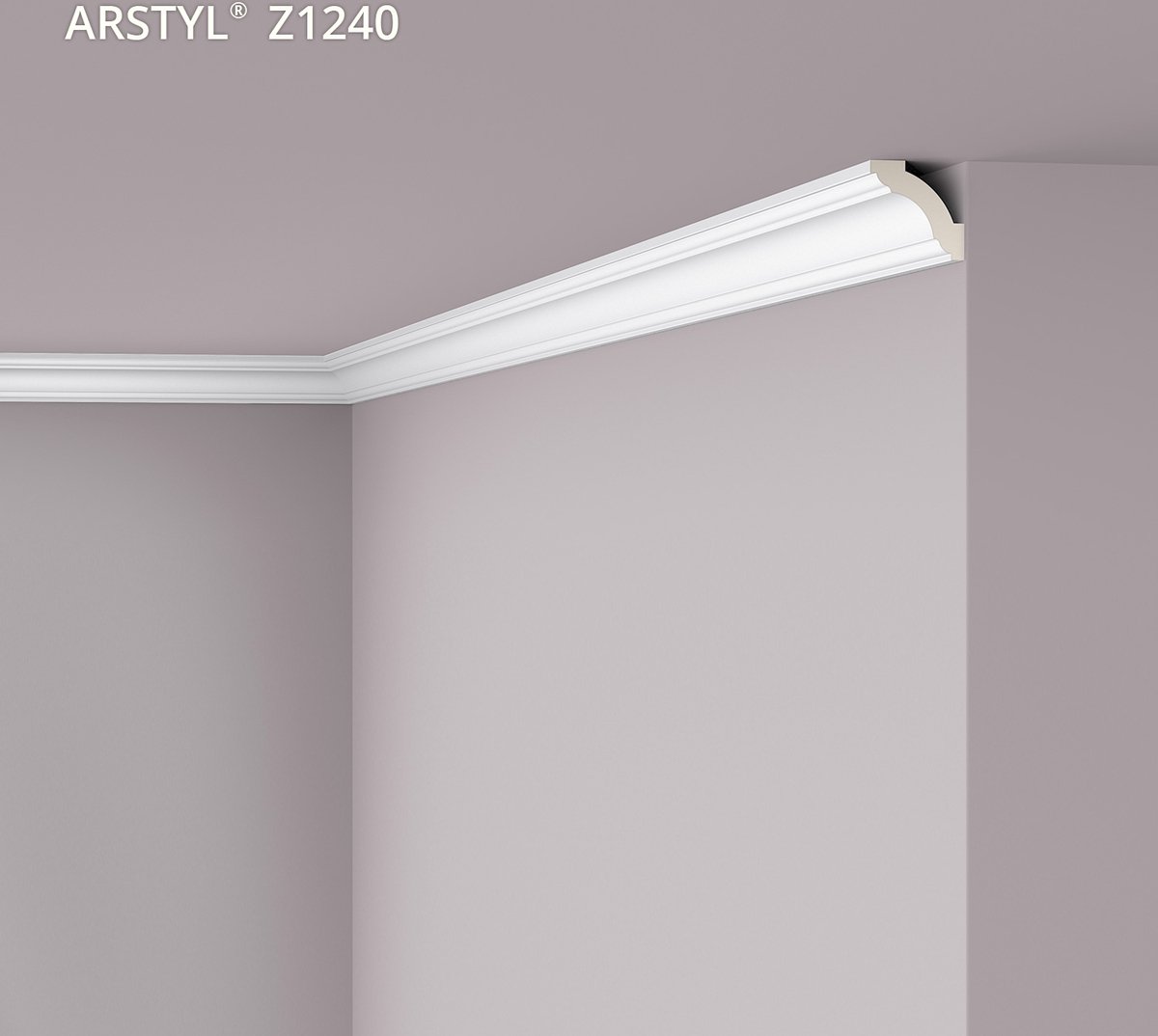 Kroonlijst NMC Z1240 ARSTYL Noel Marquet Sierlijst Lijstwerk tijdeloos klassieke stijl wit 2 m