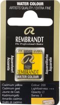 Gobelet pour aquarelle Rembrandt Yellow Cadmium (209)