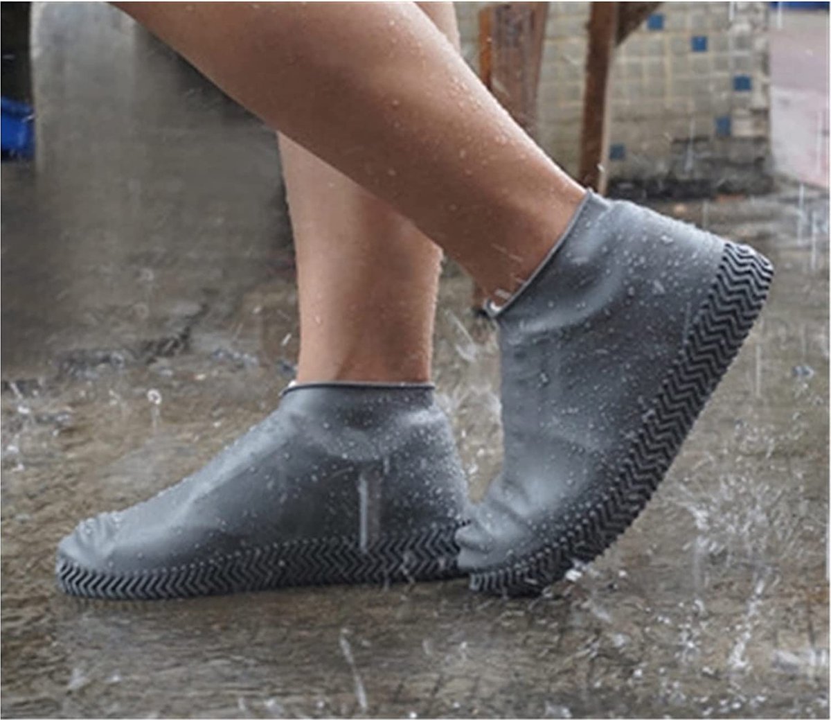 Doodadeals® Sur-chaussures Imperméables - Siliconen - Zwart