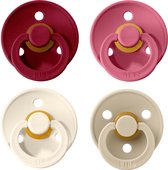 Bibs fopspeen 18+ maanden|Set 4 stuks|Ruby, Coral, Vanilla, Ivory |Maat 3|T3