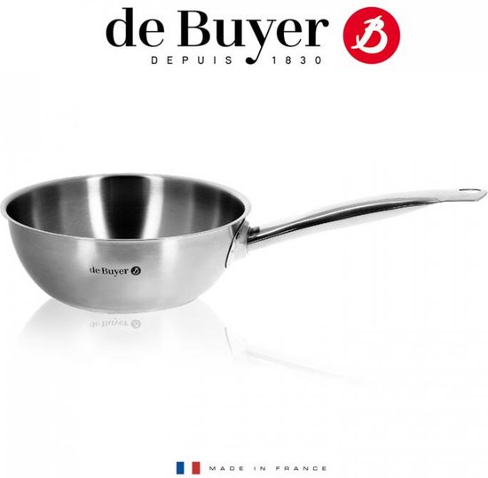 Casserole De Buyer Prim Appety – Diamètre 28 Cm, Acier Carbone (naturel)