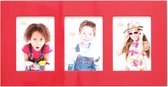 Deknudt Frames fotolijst S66WK4 P3 - rode hoogglans - 3x foto 13x18 cm