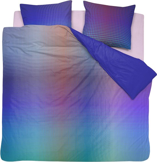 Damai dekbedovertrek Rainbow - Satijn - 200x200/220 cm - Violet + 2 kussenslopen 60x70