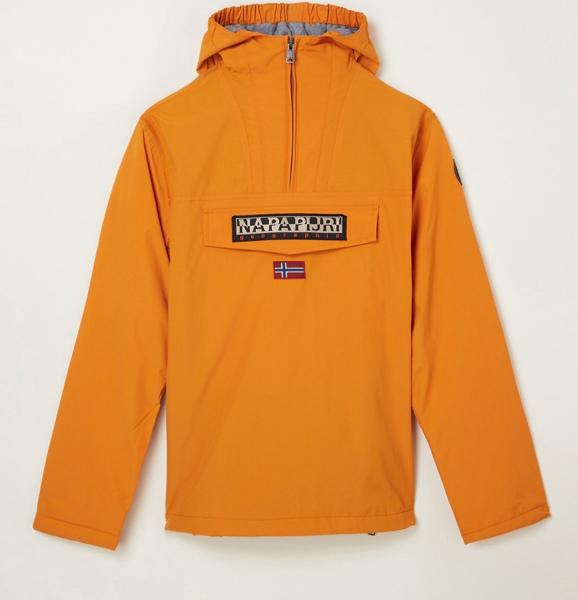 Napapijri Rainforest anorak met capuchon Okergeel Oranje