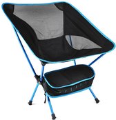 BrightWise® Ruime Campingstoel Compact En Draagbaar – Klapstoel – Relaxstoel – Strandstoel – Kampeerstoel – Vouwstoel – Vlinderstoel – Klapstoelen – Lichtblauw