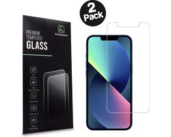 iPhone 13 Screenprotector Tempered Glass Met Notch - Beschermglas Voor iPhone 13 Met Inham - 2 Stuks - Smartphonica