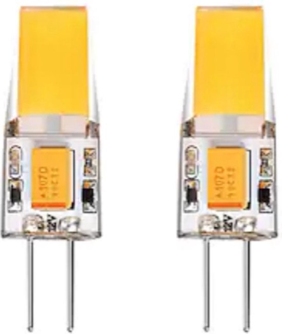 2 x G4 Led 2 Watt 12v - G4 Ledlamp - Dimbare G4 Led - Vervangen 25W Halogeen  - Bespaar... | bol.com
