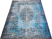 Klassiek oosterse Vloerkleed - Sanvit tapijt 00030 - Zwart/Grijs/Blauw - 230x150cm
