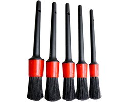 5 Delige Kwasten Set - Velgenkwasten - Interieurkwast - Detailing Kwasten - Kwastenset - Schoonmaak Kwasten