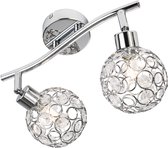 MLK - LED Spot Plafondlamp 7061 - 2 Lichts - Zilver