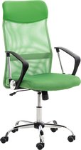 CLP Washington Bureaustoel | Kunstleer en netbekleding | Kantoorstoel met Zithoogte: 47 -55 cm groen