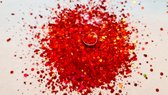 Glitters | Ruby Red 10gr. | Hobby-glitters | Nail & Body-art | Epoxy-art | Slijm-projecten | Decoratie