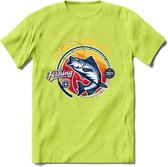 Time To Relax - Vissen T-Shirt | Grappig Verjaardag Vis Hobby Cadeau Shirt | Dames - Heren - Unisex | Tshirt Hengelsport Kleding Kado - Groen - S