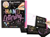 TOPmodel Handlettering magie schrijf boek Magic Scratch kleurboek met magich papier