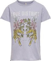 Kids ONLY KOMLUCY LIFE S/S FIT TIGER TOP BOX Meisjes T-shirt - Maat 80