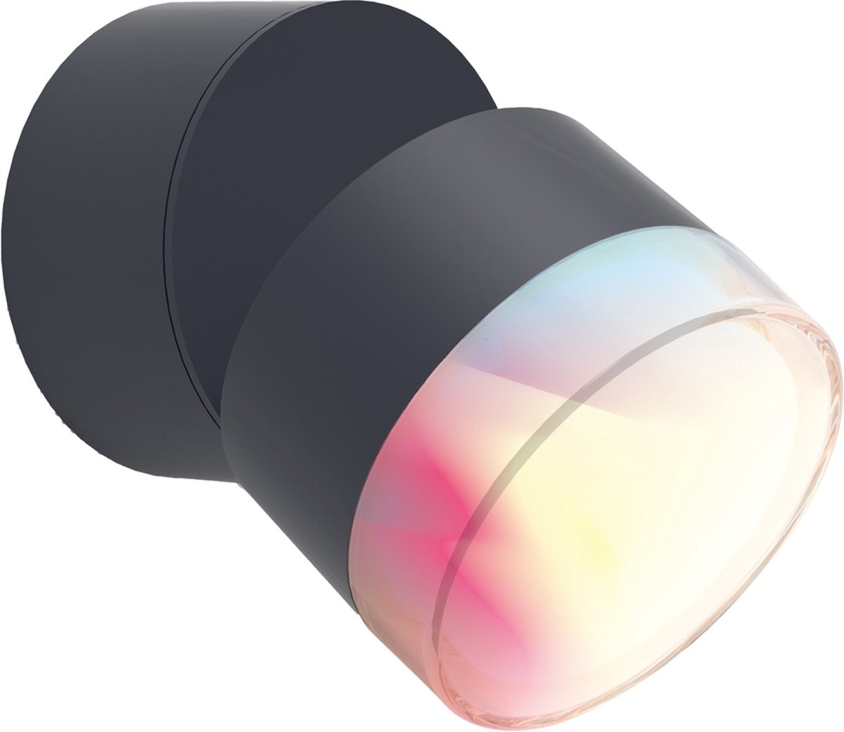 Lutec - Wandlamp Met Verstelbare Kop Dropsi - 9,5w - 690lm - Donkergrijs