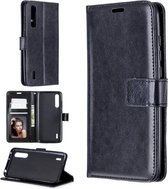 LuxeBass Hoesje geschikt voor Oppo A12 / A12S - Bookcase Zwart - portemonee hoesje - telefoonhoes - gsm hoes - telefoonhoesjes