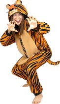 FUNIDELIA Onesie tijger kostuum voor vrouwen en mannen - Maat: L-XL