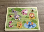 Houten kinderpuzzel | Kinderpuzzel dieren | Educatief | Dieren | Vormenpuzzel | Kinderen | Dieren | 9-delig | Kinderpuzzel 2 jaar | Kinderpuzzel 3 jaar | Kinderpuzzel 4 jaar | Kinderpuzzel 5 
