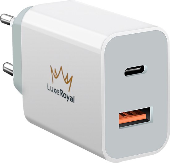 20W Power Oplader USB C Adapter en USB A 2 in 1 Lader - Fast Charger  Oplaadstekker -... | bol.com