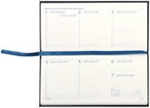 RYAM - ZAKAGENDA -MEMOPLAN 7 - 2022 - WEEK OP 2 PAGINA'S - LIGGEND - BORDEAUX - NAPPA - 17X8CM (HORIZONTAAL)