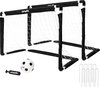 foto van VirtuFit Mini Voetbaldoelen Set met Bal en Pomp - Voetbalgoals - 92 x 64 cm