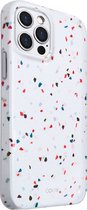 Uniq - iPhone 12/12 Pro, hoesje coehl terrazzo natural white, wit